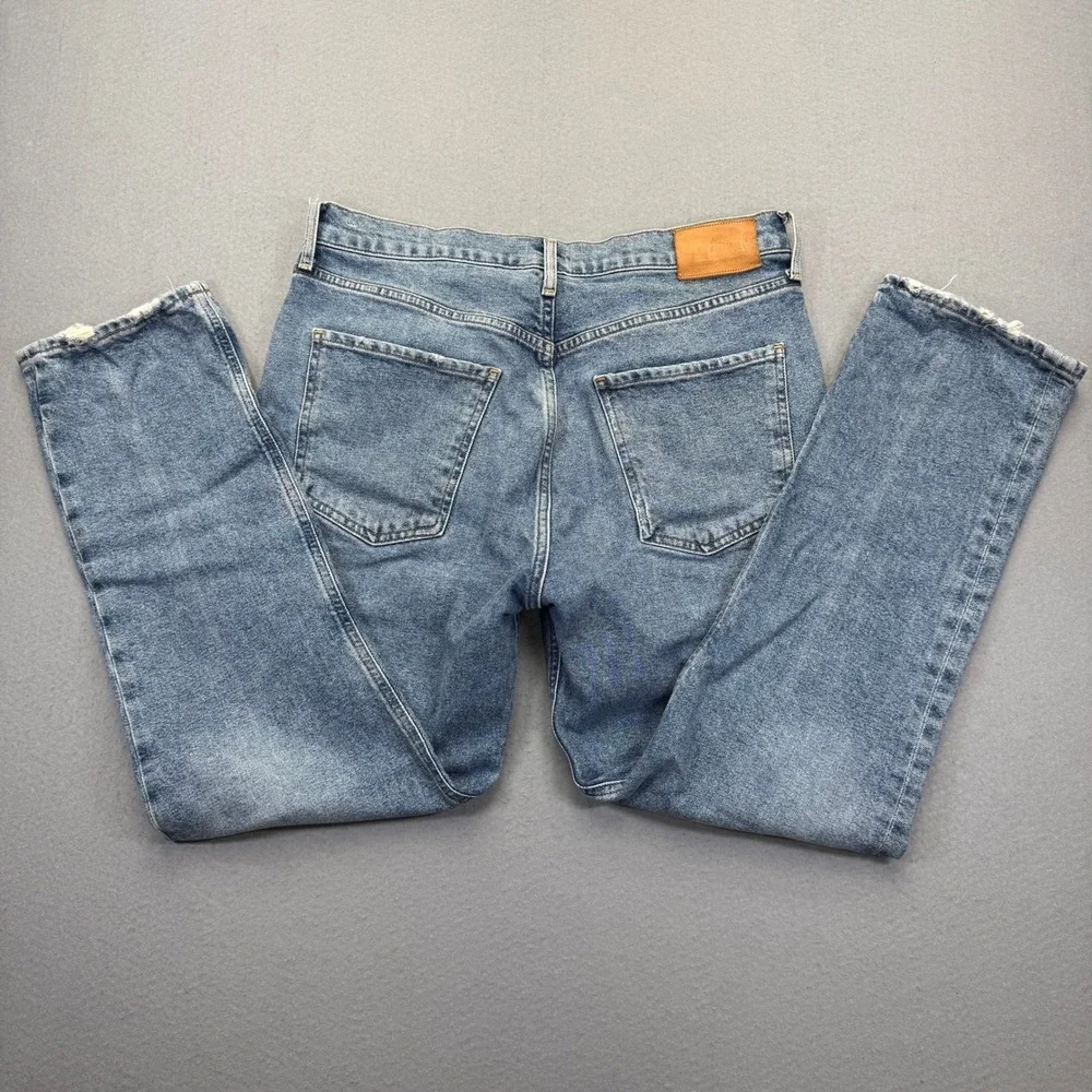 Citizens of Humanity Jolene High Rise Straight Leg Jeans Blue Size 30 Distressed